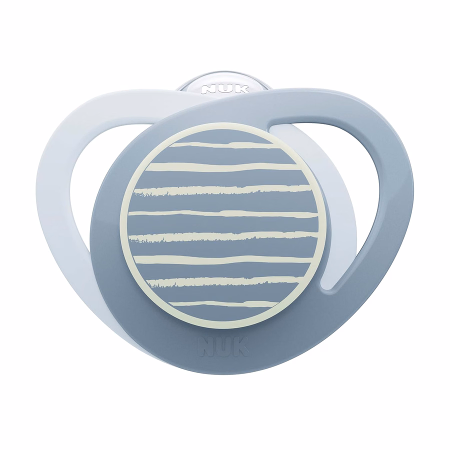 NUK Glow-in-the-Dark Orthodontic Pacifier with Heart-Shaped Shield, BPA-Free, fits 18-36 Months, 4-Pack : Health & Household
