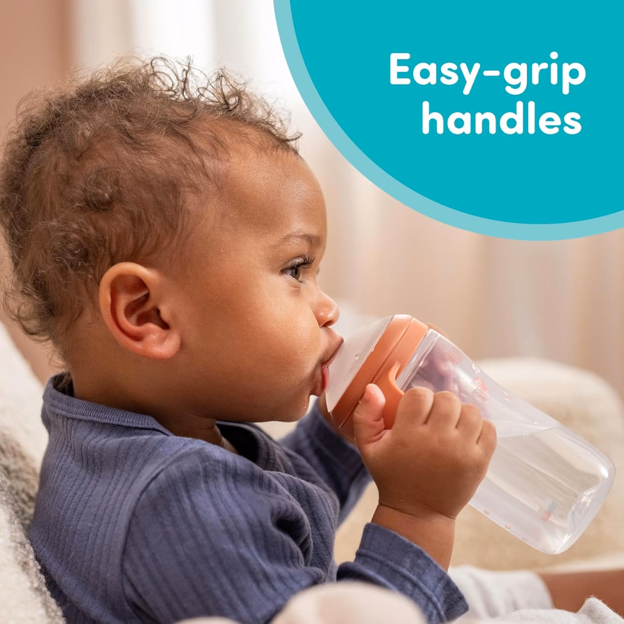 NUK Perfect Match Learner Cup, 8 oz, 2 pack – Soft Spout, Easy-Grip Handles, BPA Free, Spill Proof Transition Sippy Cup : Office Products