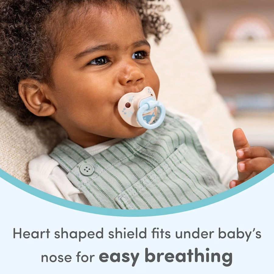 NUK First Choice Classic Orthodontic Baby Pacifier, 0-6 Months Newborn Pacifier, Assorted Colors, Baby Must Haves, 5-pack : Health & Household
