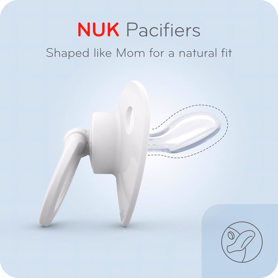 NUK Simply Natural Giftset with SafeTemp and Anti-Colic Vent Bottles for Natural Feeding, Includes 9 Pieces : Baby
