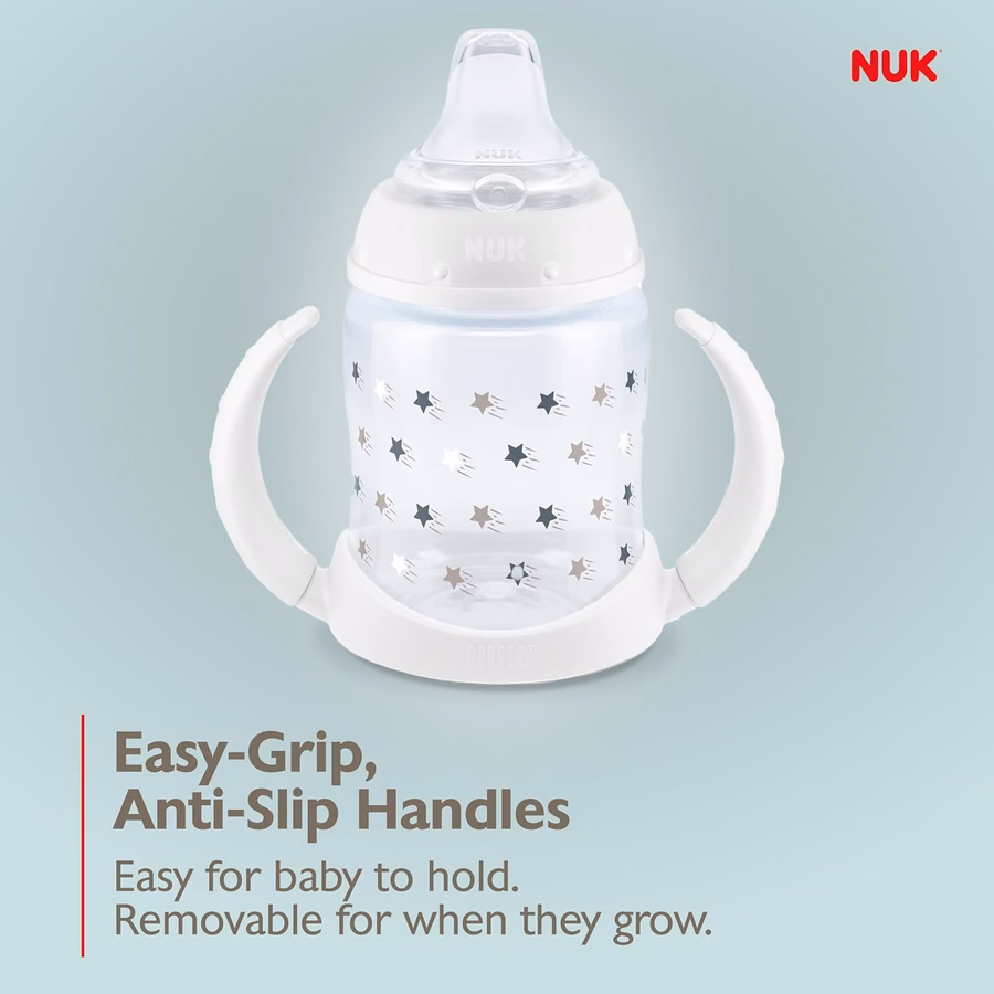 NUK Learner Cup, 6+ Months, Timeless Collection, Amazon Exclusive, 5 Oz, Pack of 2 – BPA Free, Spill Proof Sippy Cup : Baby