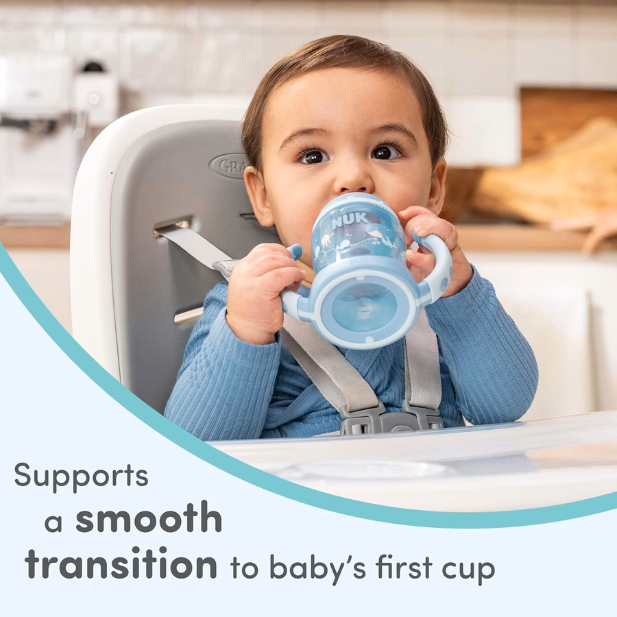 NUK Replacement Silicone Spout for Select NUK Cups, Spill-Proof, Soft Spout, Dishwasher-Safe, BPA-Free, Clear, Pack of 3 : Baby