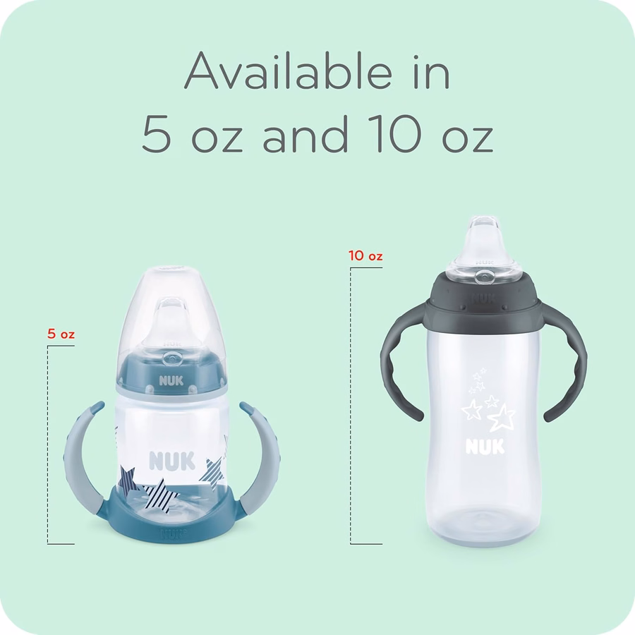 NUK Large Learner Tritan Cup, 10 oz, 8+ Months – BPA Free, Spill Proof Sippy Cup : Baby