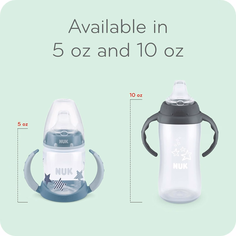 NUK Mickey Mouse Large Learner Cup 10oz 2pk – BPA Free, Spill Proof Sippy Cup : Baby