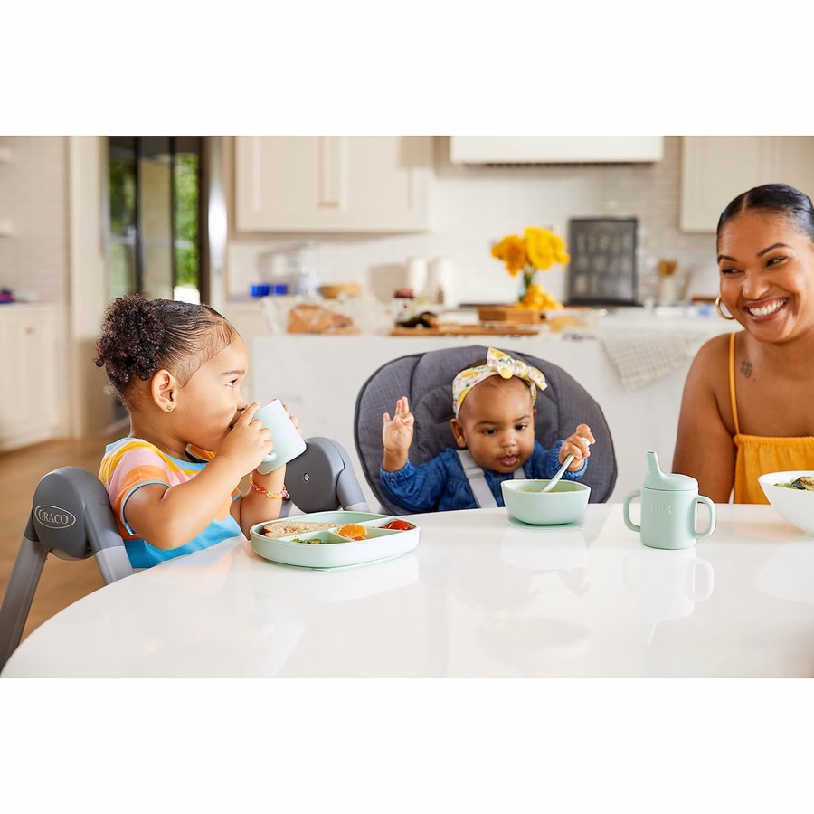 NUK Silicone Baby Spoons, Durable Silicone Material, Easy to Hold & Feed, Dishwasher-Safe, BPA-Free, Pack of 3 : Baby