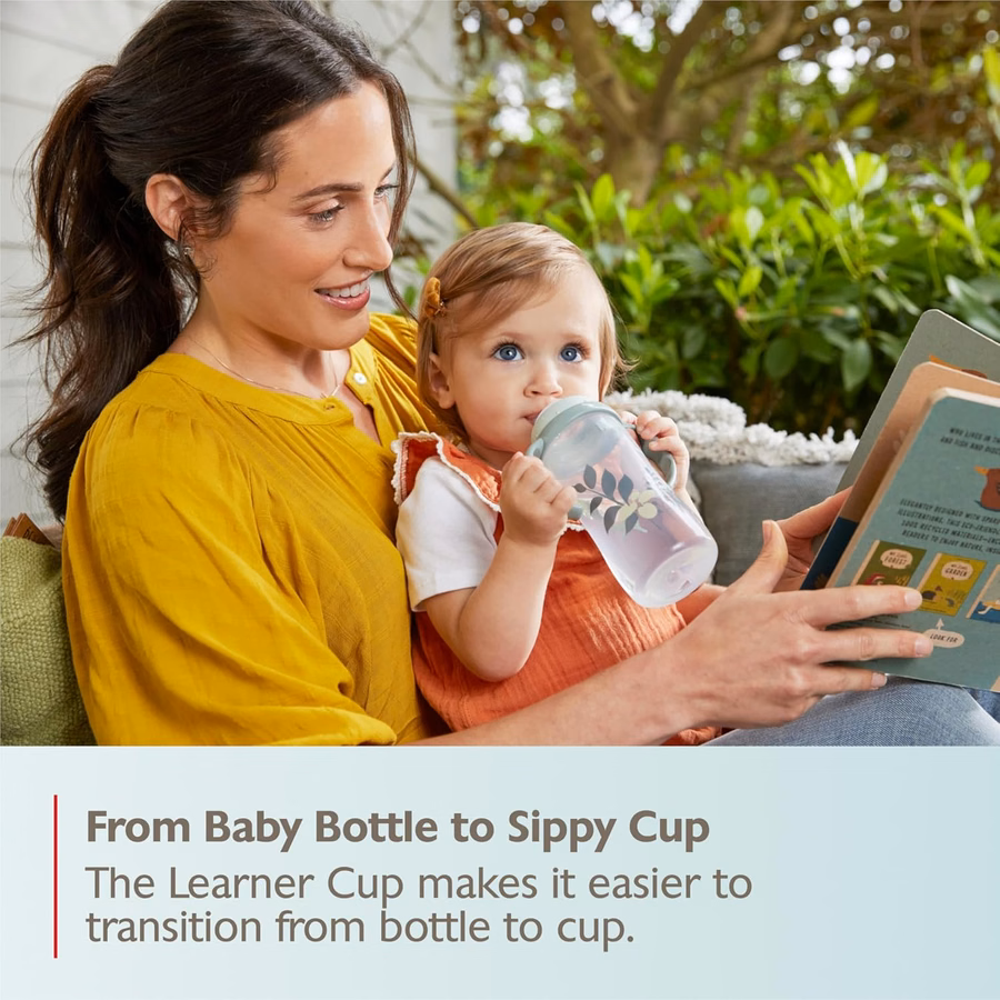 NUK Learner Cup, 8+ Months, Fun Fruits and Animals, Amazon Exclusive Collection, 10 Oz, Pack of 2, BPA-Free, Soft Spout, Spill Proof Sippy Cup : Baby